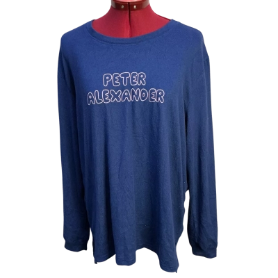 Peter Alexander Womens  Size XL Pyjama Top Navy Blue 