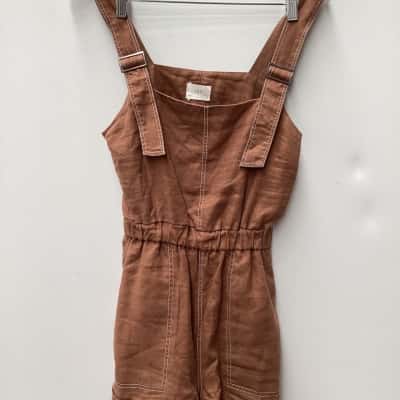 Jag Womens  Size XS Overalls Brown 