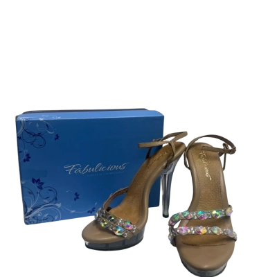 Fabulicious Womens  Size 8 Heels Beige 