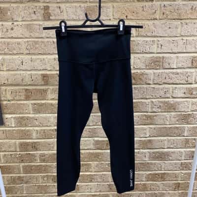 lotus by Lorna Jane Womens phone pocket ankle biter leggings black Size XS 