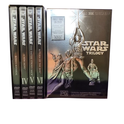 Star Wars Trilogy- DVD 4 disc set -region 4