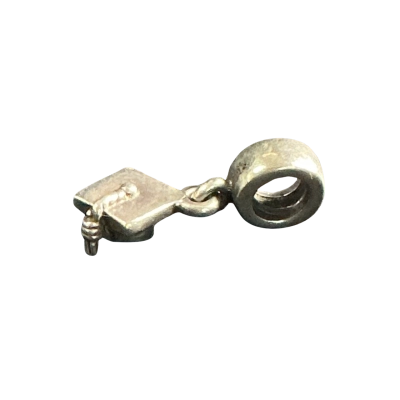 Pandora Womens Graduation hat charm Sterling Silver - stamped ALE