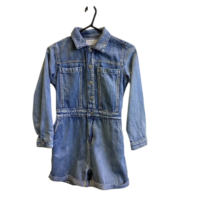 Decjuba Kids Girl's Size M Denim Playsuit Blue 