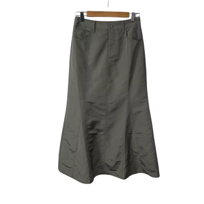 Lulu & Rose Womens Size S Khaki Panelled Maxi Skirt 