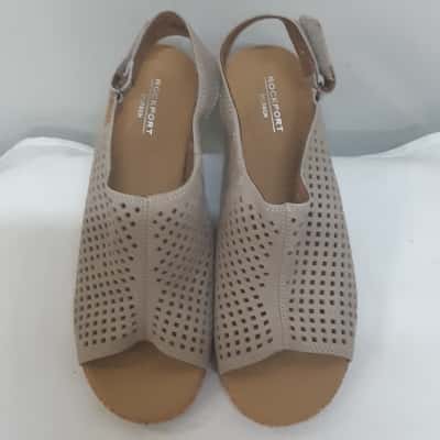 Brand New Rockport Briah Perf Sling Wedge Sandals Size 8