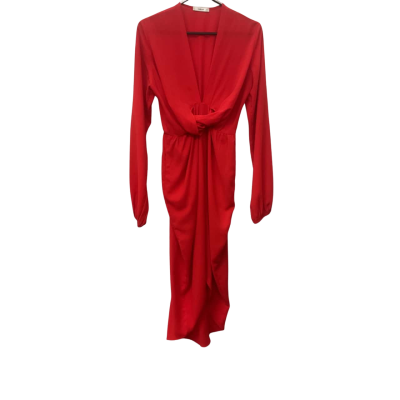 Women’s Sheike Size 8 Long Sleeve Dress Red 