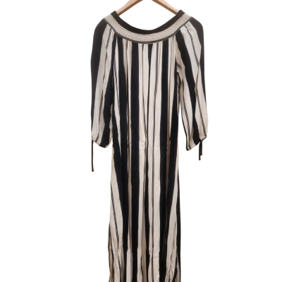 Size S Seed Black/White Stripped Dress