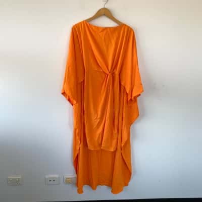 H&M Orange Bell Sleeve Midi Dress  Size XS 