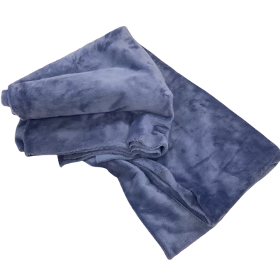 Blue Soft Fabric Feels Like Fur 140 x 93 cm     F3