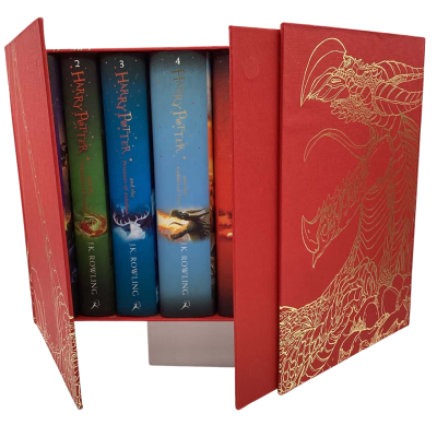 Harry Potter 7 Books Complete Collection Hardback Box J.K. Rowling Gift Set!