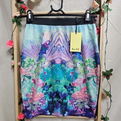 Bardot Birds Paradise Skirt Size 8 RRP $89.95