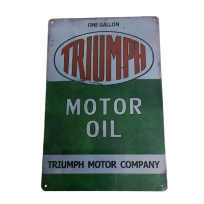 Brand New Triumph Motor Oil Metal Man Cave Aussie Car Sign #2270-1-pp