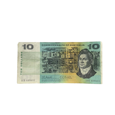 Australian Bank Note Commonwealth of Australia $10 Note 
