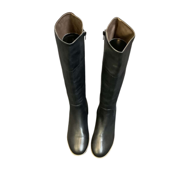 Elk Womens Size 36, AUS 5 Leather Long Boots Black 