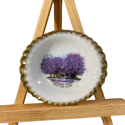 Vintage Souvenir Plate Jacaranda Avenue Grafton