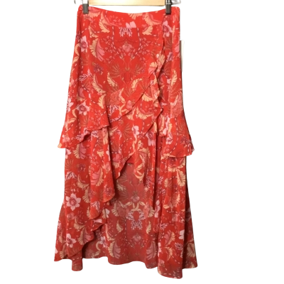 RODEO SHOW Womens  Size 6 Maxi Skirt Red 