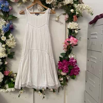 Magali Pascal Womens  Size 14 / L Sleeveless Dress  White 