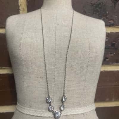  Elegant 925 Silver Necklace Womens 