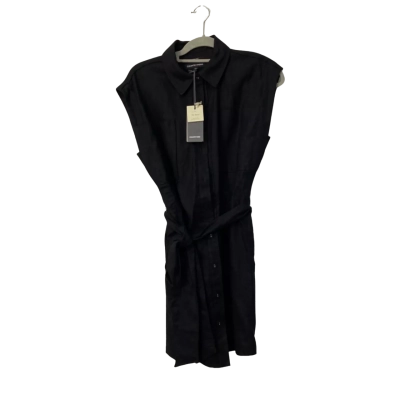 BNWT Country Road Womens Linen Pocket Dress Size 6 Black  RRP$179