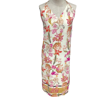 Sheike Womens  Size 6 Sleeveless Dress  Beige / Floral 