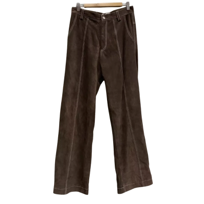 Daniel W. Fletcher Men’s Brown Panelled Trousers Size 38