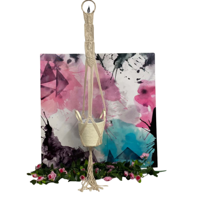 Macrame hanging plant holder