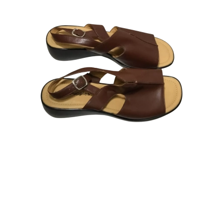 Hush Puppies Womens  Size Eight Brown and Tan Sandles