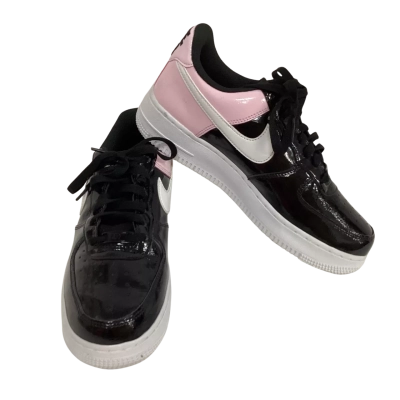 Nike Womens  Airforce 1 Size 39 Sneakers Black  / Pink  