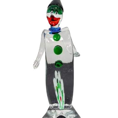 Murano Hand - Blown Art Glass Clown