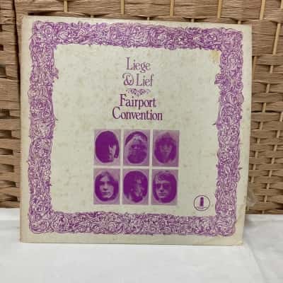 Vintage Liege & Lief Fairport Convention Vinyl Record Pink Label Collectable 