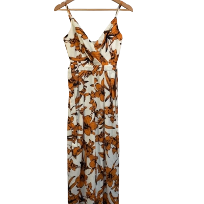 Sheike Womens  Size 6 Jumpsuit Floral / Orange / Yellow 