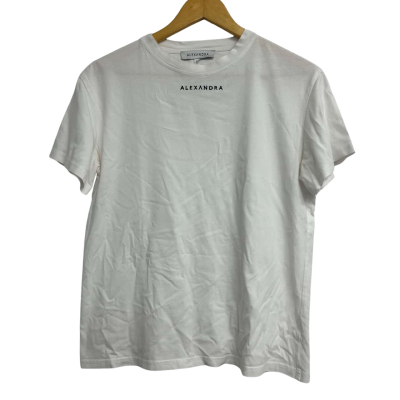 Alexandra Womens Size XS White T-Shirt