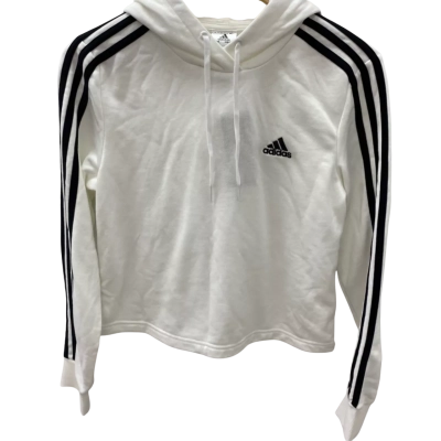 Adidas Womens  Size S Cropped Jumper / Hoodie White 