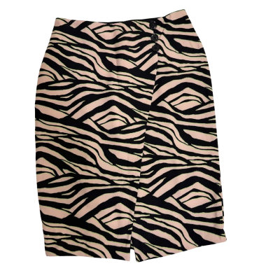  Womens  Size M Midi Skirt Animal print / Beige / Black  