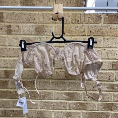 Marvell lane Womens  LUNA BALCONETTE BRA OYSTER 16DD 