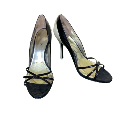Guess Black Multi Patent Women’s Heels Size 7.5M