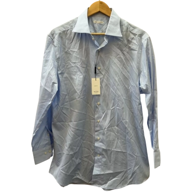 BNWT Suit Supply Mens Size 42 Blue Shirt