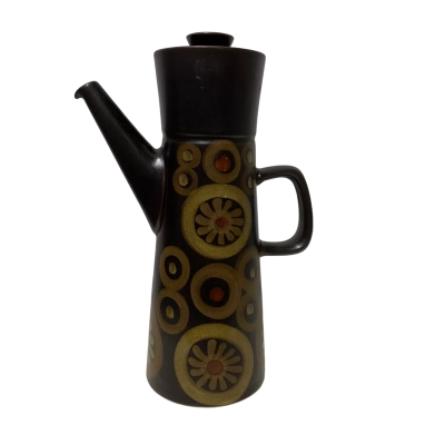 Vintage Denby Arabesque Large Ceramic Coffee Pot 