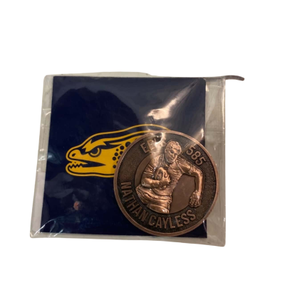 Commerative Medallion- Eels Pkayer Nathan Cayless 