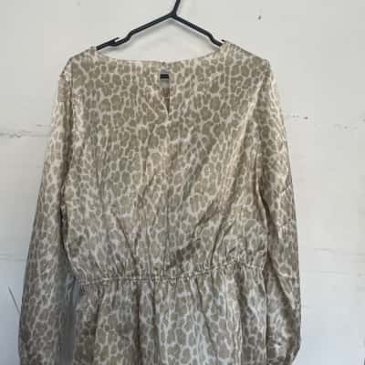 Katies Womens Blouse Animal print / Beige / Cream 