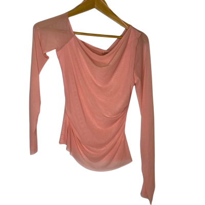 Bec & Bridge Womens  Size 10 Long Sleeve Top / Off-the-shoulder Top Pink  