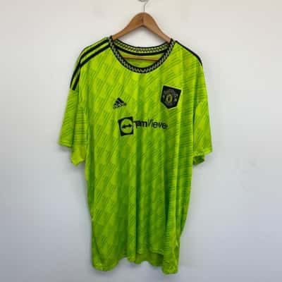 Adidas Green Jersey Manchester United  T-shirt Size XXXXL 