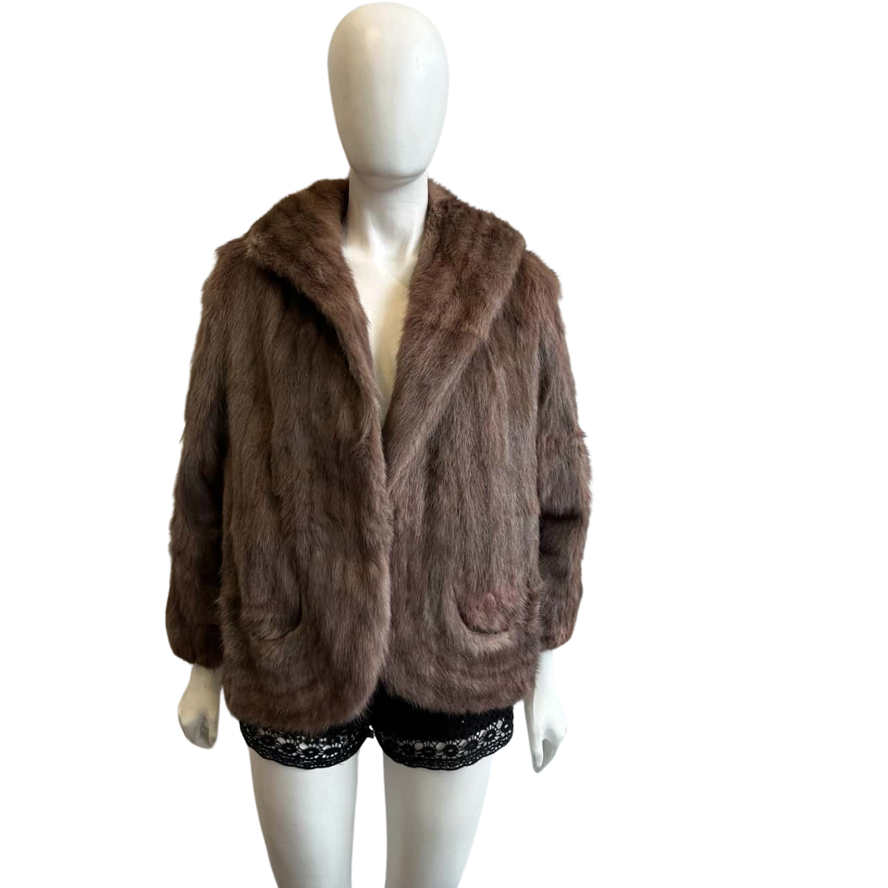 Premier Furs PTY LTD Women's Size M Vintage Fur Coat Brown (s)