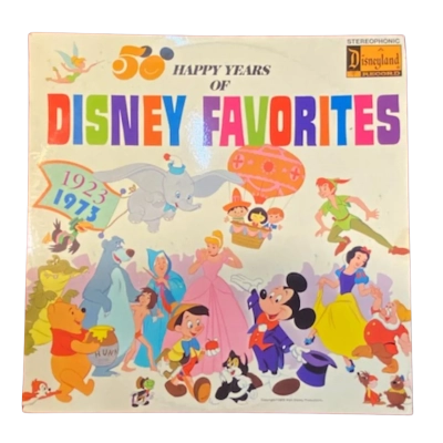 50 Happy Years of Disney Favorites (1923–1973) Vinyl LP – Disneyland Records