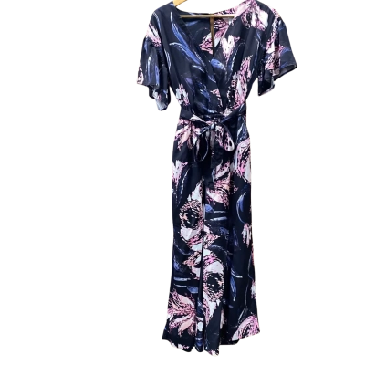 Country Road Black/Pink Patterned Jumpsuit Size 6