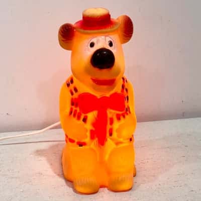 Vintage Southern Television Corp LTD C 1982 Hard Plastic Humphrey Bear Night Light 1982