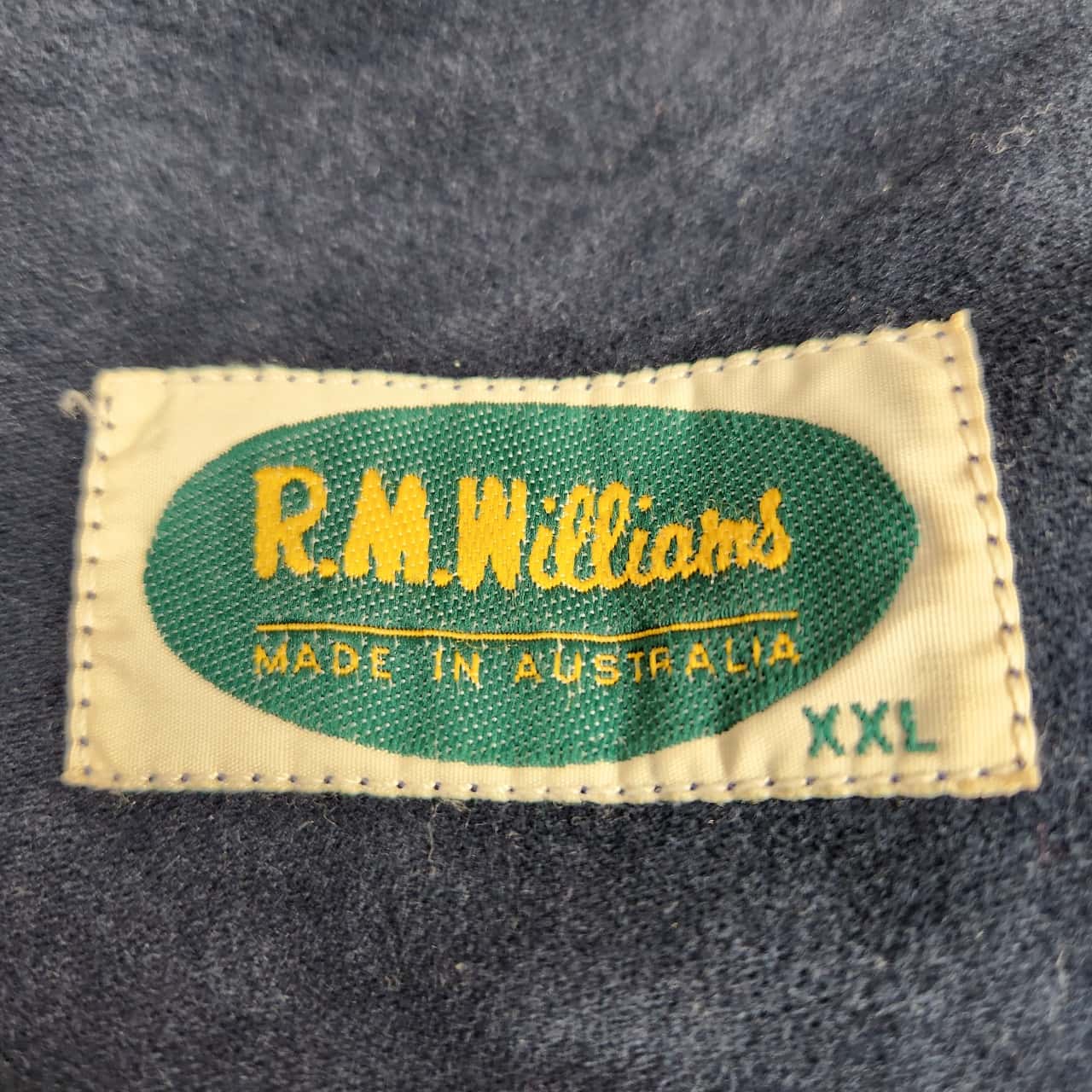 R.M. Williams Men's Size XXL Winter Coat Navy Blue (s)