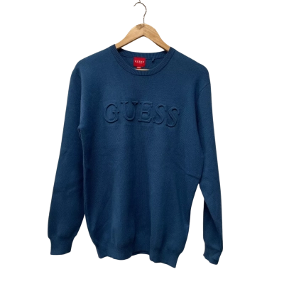Guess Mens  Size L Jumper Blue 