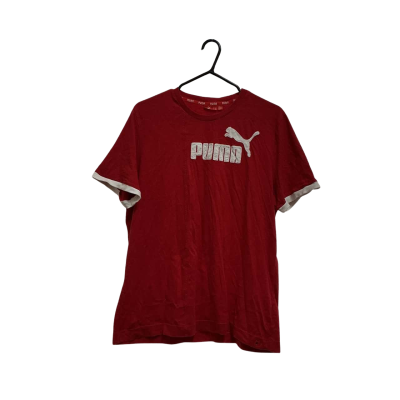Puma Mens  Size L Short Sleeve T-shirt Red 