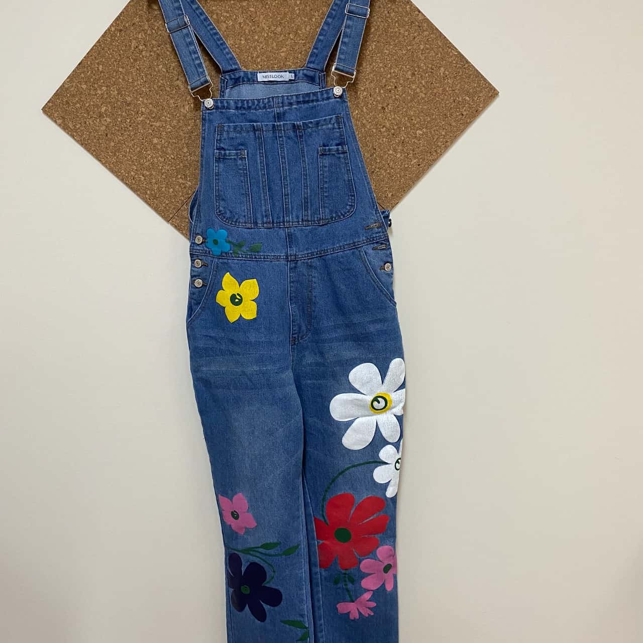 Womens FUNKY AND FUN Overalls BY ( Miss Look ) Size L (s)